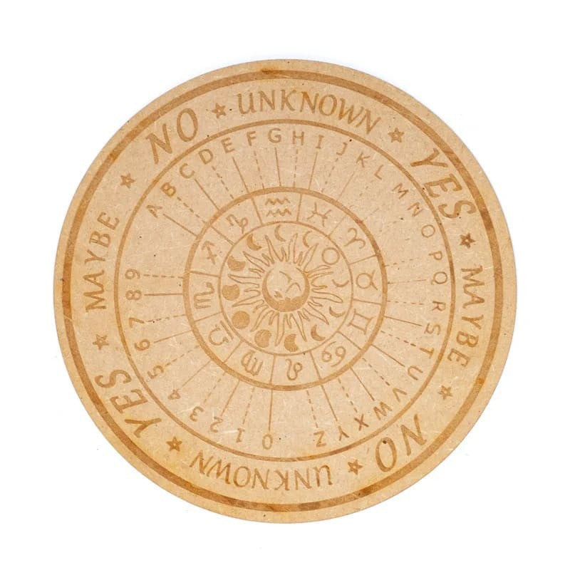 Pendelbord gegraveerde astrologie