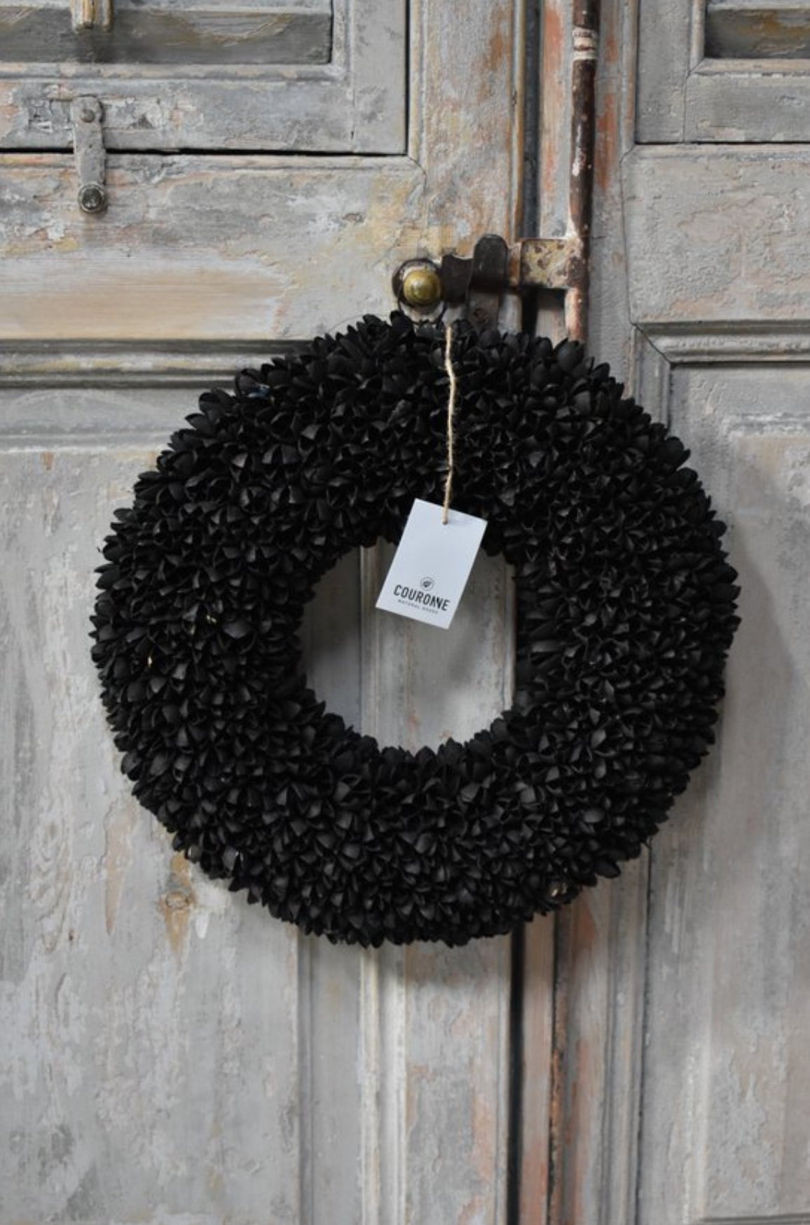 Couronne krans zwart 40cm