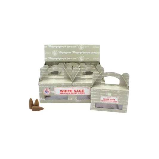 Backflow cones - white sage (kleine versie)