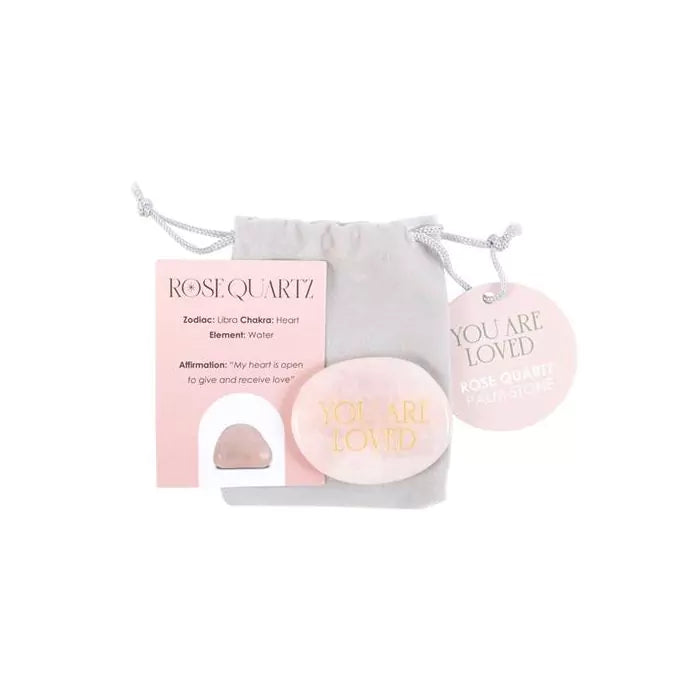 Je bent geliefd - Rozenkwarts Kristalset