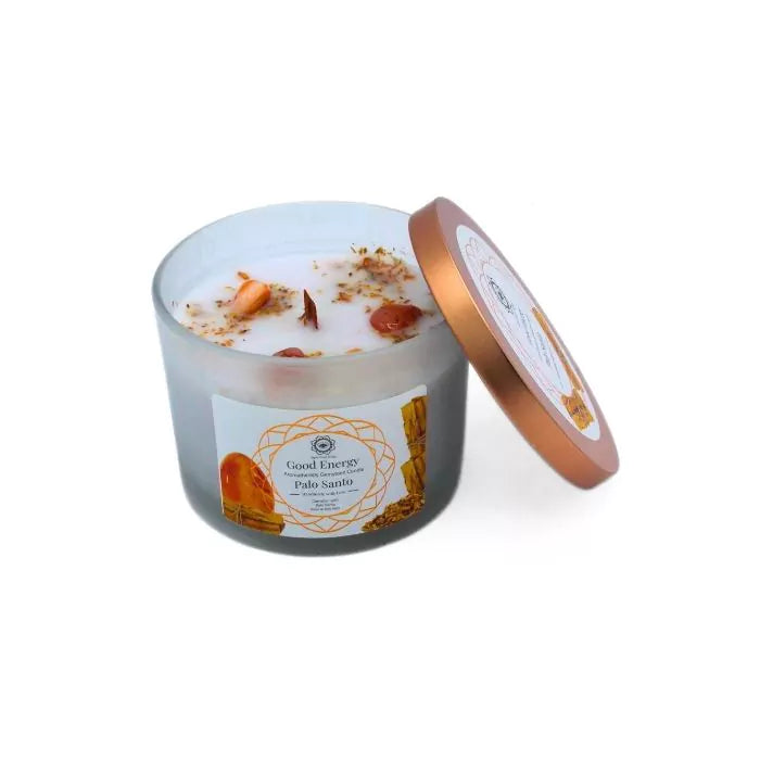 Aromatherapie kaars - Goede Energie Palo Santo 256g